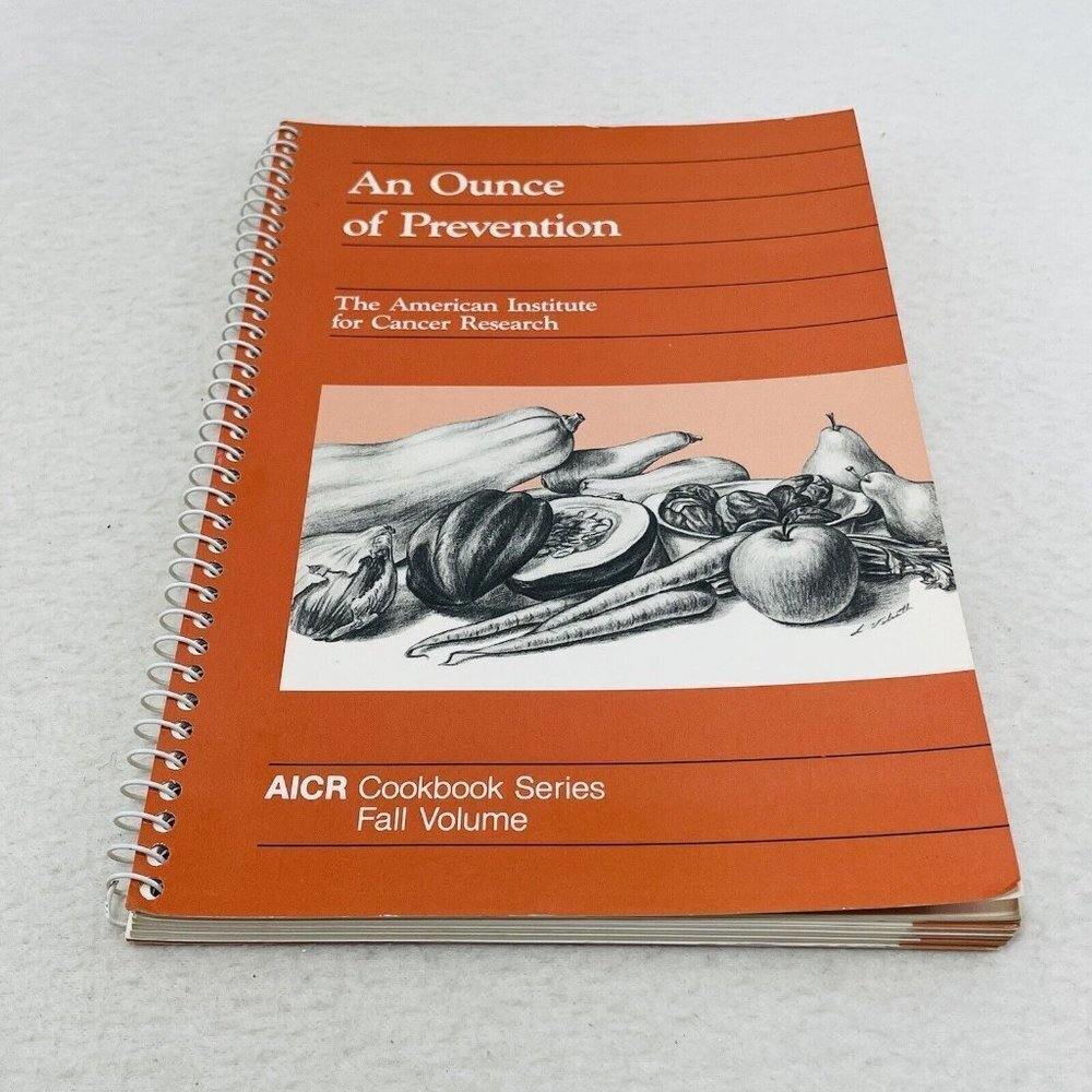 Aicr Ounce Of Prevention Cookbook Recipe American Cancer Healthy Food Fall 1986